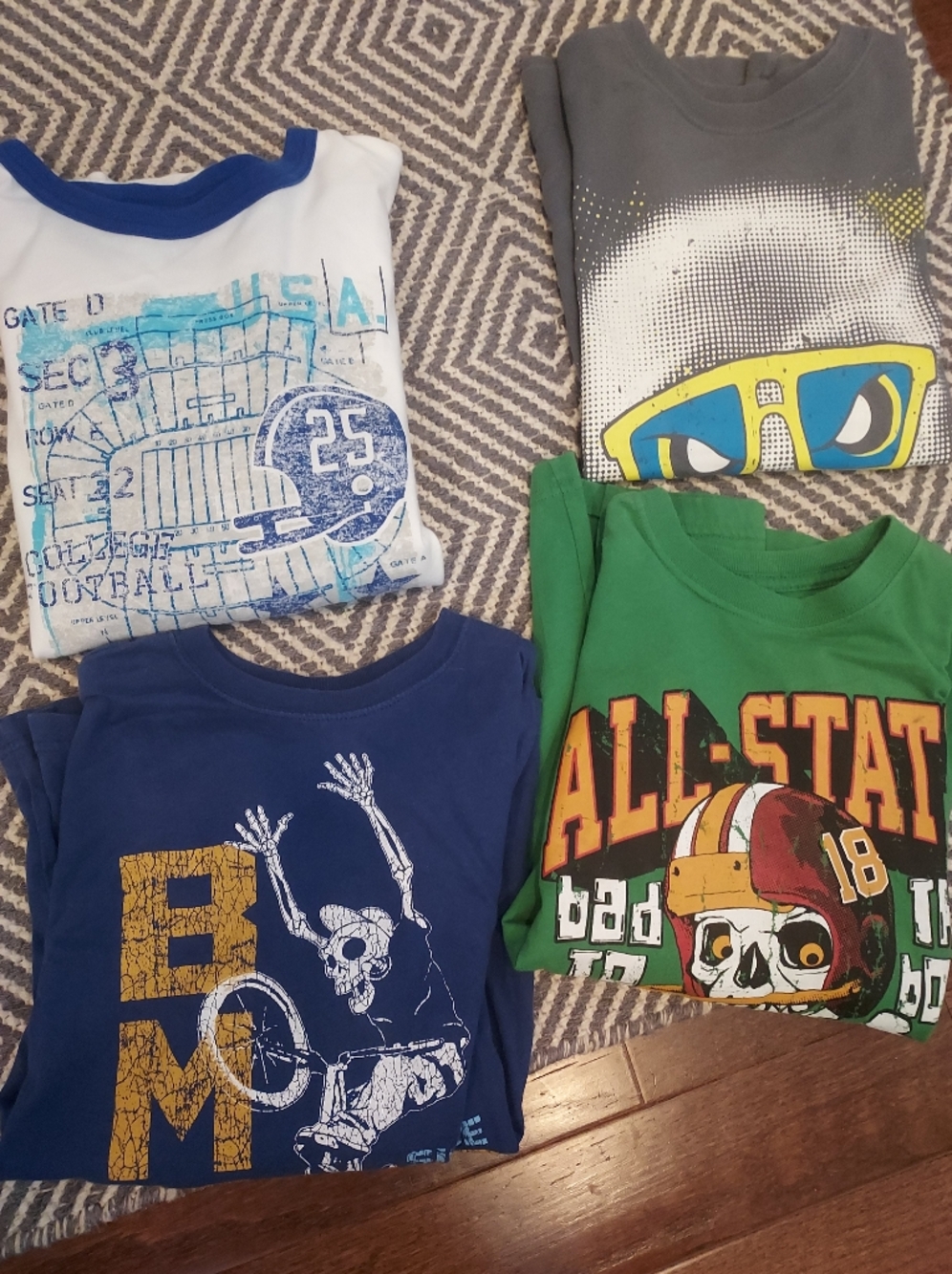 BOYS SZ 10/12 CHILDRENS PLACE TOPS. 4 SOLD AS LOT